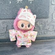 Kawaii Labubu Kitsune Fox Japanese Kimono Outfit - Image 3