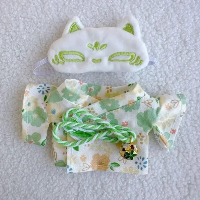 Kawaii Labubu Kitsune Fox Japanese Kimono Outfit - Image 6