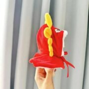 Kawaii Labubu Red Chinese Dragon Outfit - Image 5