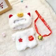 Kawaii Labubu White Lucky Cat Outfit - Image 5