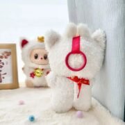 Kawaii Labubu White Lucky Cat Outfit - Image 4
