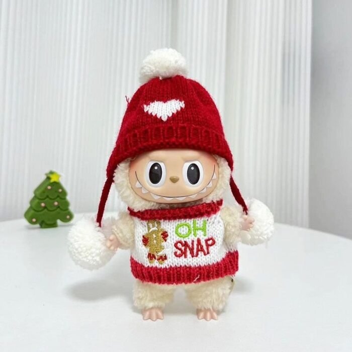 Labubu Little Heart Cap + Little Cokkie Man Costume - Image 1